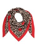 Zwillingsherz Sjaal beige / rood / zwart