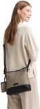 Tom Tailor TTXENIA M schoudertas met all-over print - Maat ONESIZE - zwart / black