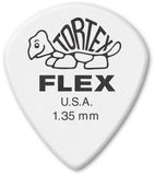 466P135 Jim Dunlop Tortex Flex Jazz III XL Plectrums - 1.35 mm - Player's Pack