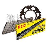Kettingset DID Kettingset Alu 520VX3 / 108 eindeloos zwart voor Ducati i.e. 907 cc Bj. 1992