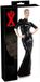 LateX – Latex Lange Jurk Getailleerd Model met Rits Sluiting Erotische Eye Candy Maat XL – Zwart