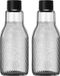 SodaStream 1047240490 Bouteille 0,95 l Noir, Verre Transparent