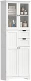 Homcom Badkamerkast (vloermodel) - MDF - 60x30x170cm - Wit