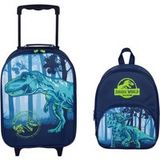 4KidsOnly Jurassic World reisset; trolley en rugzak