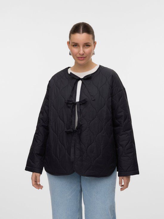 Vero Moda Curve Gequilte jas VMCSABINE Gequilte jas Zwart Maat 42