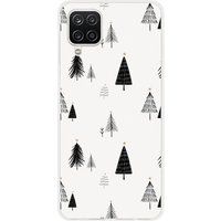 Samsung Galaxy A12 5G Beschermende Siliconen Case - Elegante Dennenboom