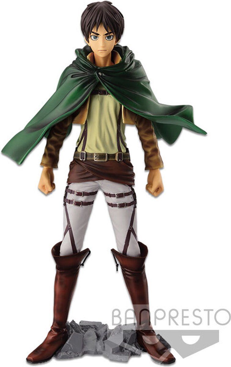 Banpresto Attack on Titan Anime Master Stars Piece - Eren Yeager PVC Statue 26cm Figure - Multicolor