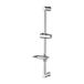 Ibergrif M20802 Douchestangset, Universele Douchestang met Zeepbakje, 600 mm, Roestvrij Staal, Chroom, Zilver