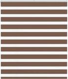 vidaXL Zebra rolgordijn 125x150 cm bruin