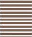 vidaXL Zebra rolgordijn 125x150 cm bruin