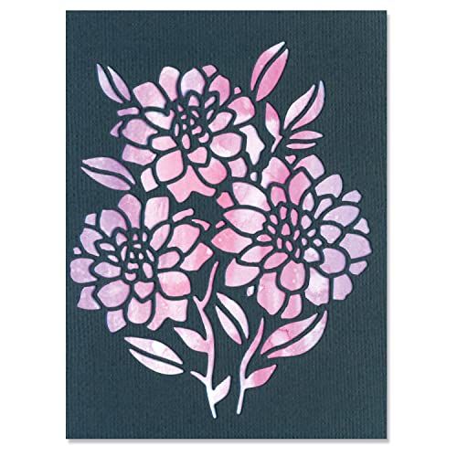Sizzix Thinlits-matrijzenset 2PK negatieve bloemen van Lisa Jones | 666020 | Hoofdstuk 4 2022