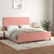 Maison Exclusive Rosa 160 x 200 cm Velours Cadre de lit avec tête de lit