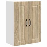 vidaXL Keukenwandmeubel met deur, Sonoma eiken, 60 x 31 x 80 cm