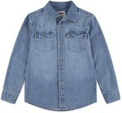 Levi's® Kids Barstow Western Overhemd Met Lange Mouwen Blauw 5 Years Jongens