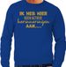 Bellatio Decorations Apres ski sweater heren - blauw - glitter goud - L