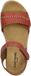 Josef Seibel Juliet 03 Platte sandalen Vrouwen Rood Leer Maat 38