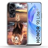 Versterkte Honor Versterkte hoes voor Honor 90 Lite 5G Animal Lion Reflet