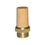 Riegler Sinterbronce geluiddemper »value line«, zeskant/schroefdraad messing, G 1/2, bedrijfsdr. Maximale 10 bar, bedrijfstemperatuur. -10 °C tot 200 °C