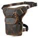 Sac à dos multifonctionnel en toile et cuir, adapté aux motocyclistes