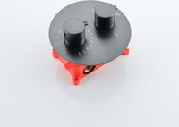 Fortifura Calvi Thermostatische Inbouwkraan - inbouwdeel - rond - geborsteld gunmetal (antraciet)
