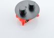 Fortifura Calvi Thermostatische Inbouwkraan - inbouwdeel - rond - geborsteld gunmetal (antraciet)