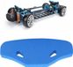 ZenithVibe Pare-chocs avant Rc voiture éponge mousse pare-chocs avant anti-collision rack pour Tami.Ya Tt01 Tt02 Tgs 53683 Op683 51007 Sp.1007 voiture modèle (Bleu) - Échelle 1/10