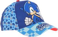 4KidsOnly Sonic the Hedgehog Kinderpet – Blauwe Baseball Cap – Verstelbare Pet 52-54 cm – Jongens – Officiële Sonic Cap