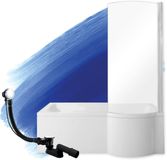 Badland INSPIRO bad met douchewand 170 x 70 cm rechts wit