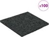 vidaXL Rubber granulaat patio pad zwart 9 x 9 x 0,3 cm rubber