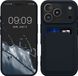 kwmobile hoesje geschikt voor iPhone 17 Pro - Hoesje met pasjeshouder - TPU case in donkerblauw