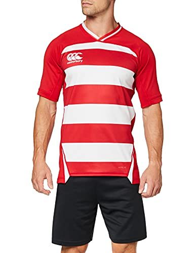 Canterbury Men's Vapodri Evader Hooped Rugby Jersey