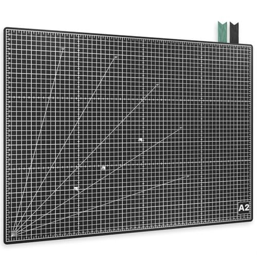 ACROPAQ Snijmat A2 - Zelfherstellend, A2 (60 x 45 cm), Zwart