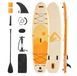 Latios SUP Board - Planche à pagaie gonflable - Ensemble complet - Dimensions 323 x 83,8 x 15,2 cm - Inclus pompe, pagaie, aileron, sac à dos, leash - Pont antidérapant
