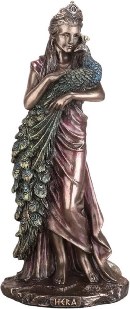 Veronese Design Hera Standbeeld - Griekse Godin van Vrouwen en Huwelijk - Koud Gegoten Hars Bronzen Afwerking