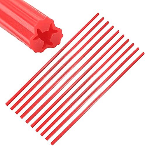 Bulk Hardware BH02063 PVC-muurpluggen 300 mm, rood (verpakking van 10), wit, stuk