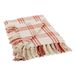 DII Boerderij Plaid Collectie Katoen Gooi Deken, 50x60, Vintage Rood