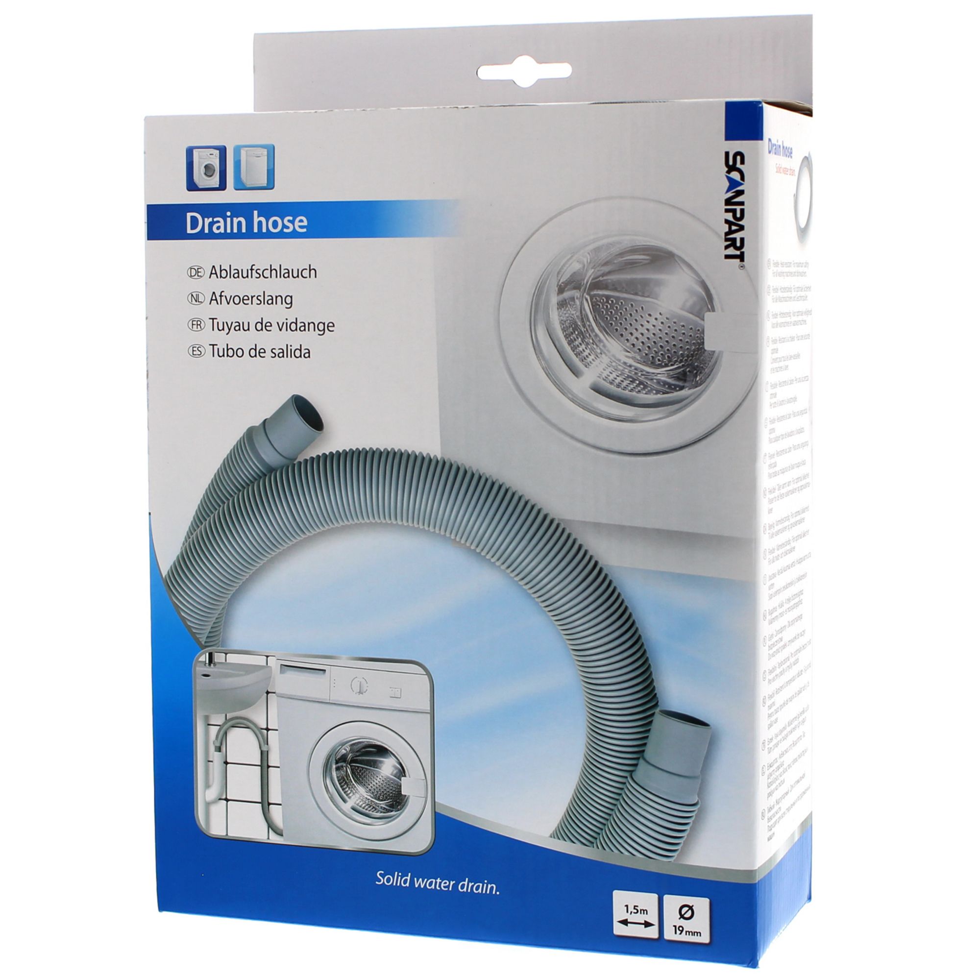 Scanpart 1120120000 - Wasmachineonderdeel & Accessoire - Universeel - Kunststof - 150mm