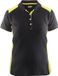 Blåkläder Dames poloshirt piqué 3390-1050 - Zwart/High Vis Geel - S