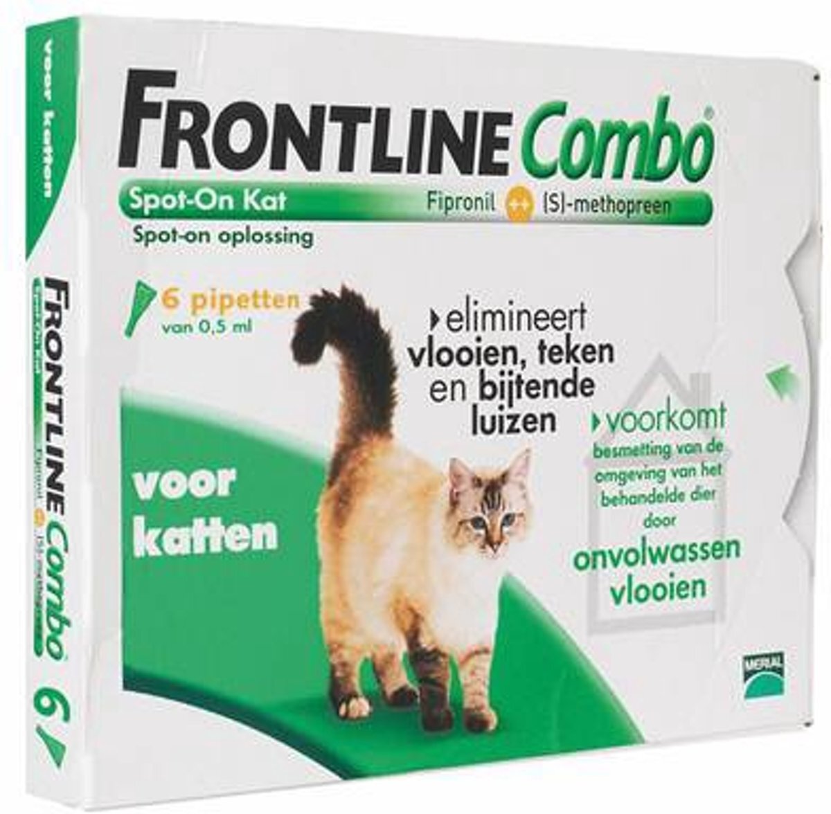 Frontline Combo Anti vlooienmiddel en tekenmiddel Kat 6 pipetten