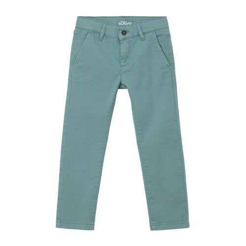 s.Oliver slim fit broek groen