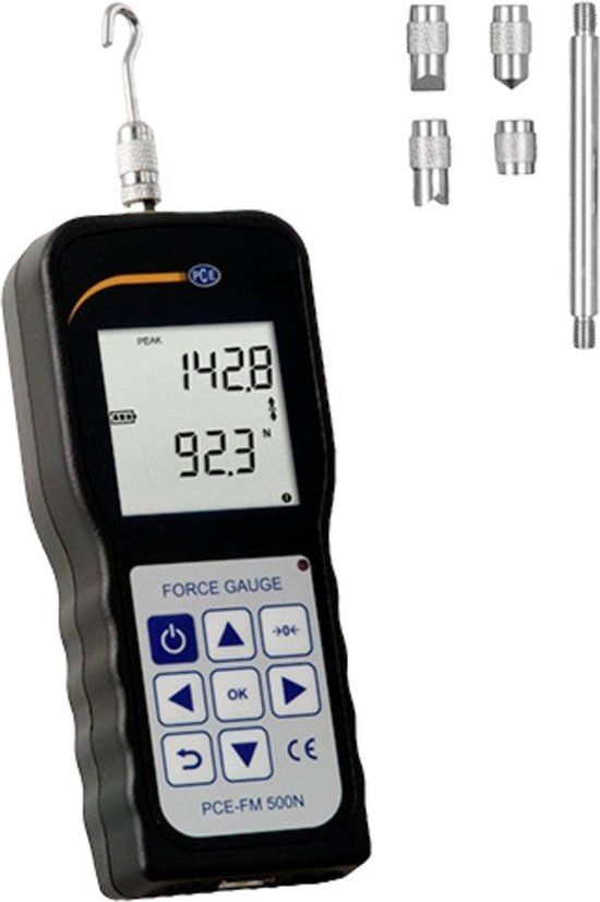 PCE Instruments PCE-FM 500N Krachtmeter Fabrieksstandaard (zonder certificaat)