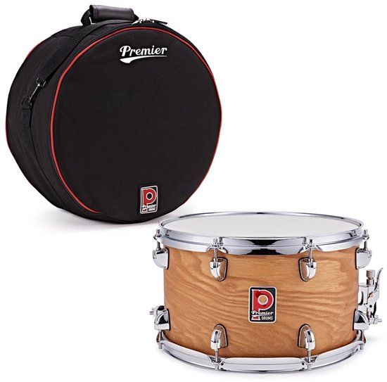 Premier Artist 14 x 8 Birch Snare Drum, Antique Ash & Soft Case