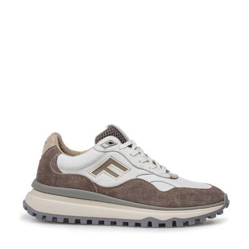 Floris van Bommel De Gripper 01.16 suède sneakers bruin/wit