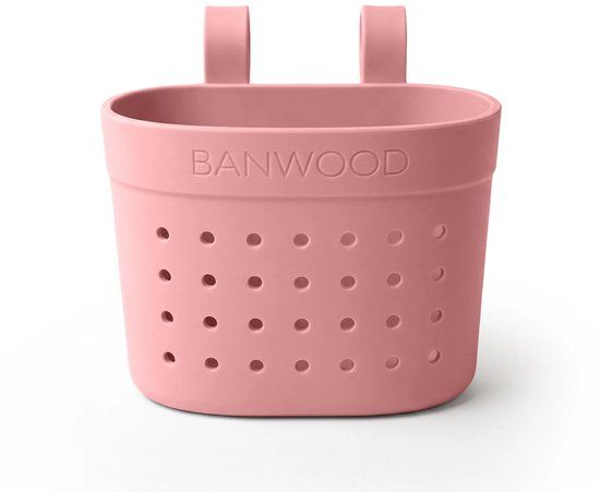 Banwood Pin & Ride basket - Fietsmandje - Raspberry - Roze