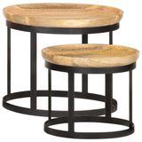 VidaXL Salontafel Bruin en Zwart
