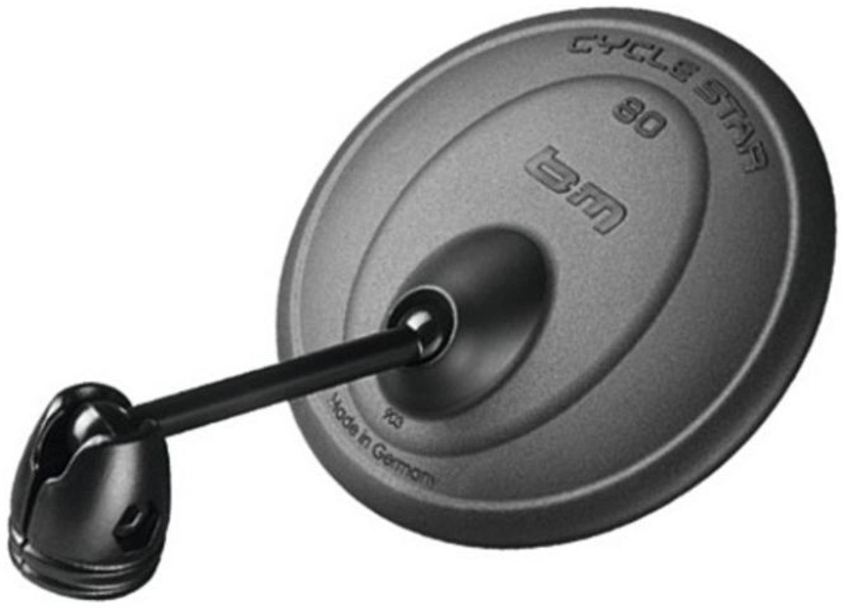 Busch & Muller Spiegel Bumm Groot 80mm rond bev. in/op stuur recht 903/1