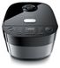 Arendo Rice cooker 4 liters, multifunctional cooker with 3D heating system, steam oven with 8 programs and timer up to 24 hours, 800 W, operation via touchscreen, LED display, keep warm function, black-silver