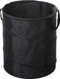 Bac de camping pliable en tissu Oxford 378 L - Poubelle portable pour camping - Sac poubelle pour balcon - Vert foncé, noir
