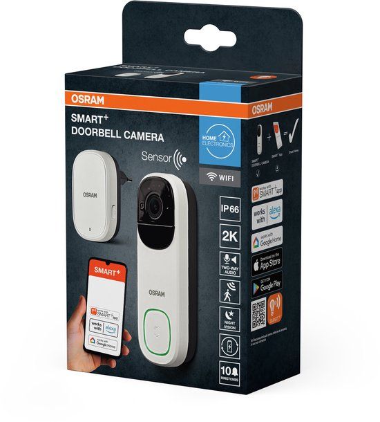 Osram SMART+ WiFi Videodeurbel 3MP 2K