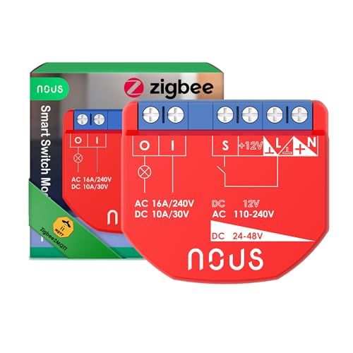 NOUS ZigBee Smart Switch Module with Power Metering - 1 Channel